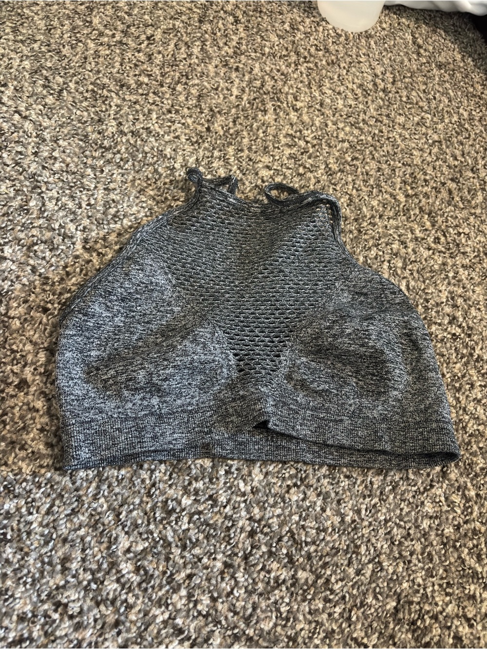 Victoria's Secret Gray Marled Knit Bralette